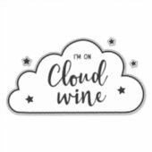 Ik ben op Cloud 9 Contour Sticker (Voorkant)