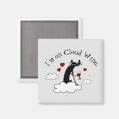 Ik ben op Cloud Wine Funny Love Wine Quote Magneet (Voorkant / Achterkant)