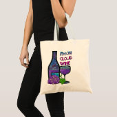 Ik ben op Cloud Wine Tote Bag (Voorkant (product))