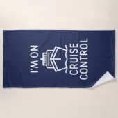 Ik ben op cruise control strandlaken (Voorkant)