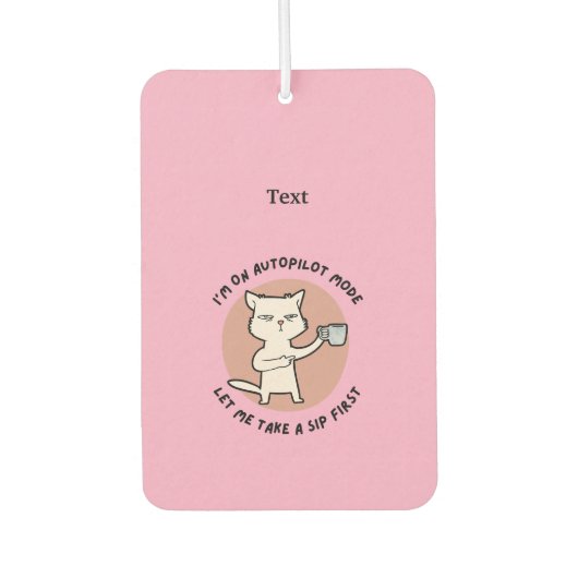 Ik ben op de automatische piloot modus grappige ka luchtverfrisser (Voorkant)