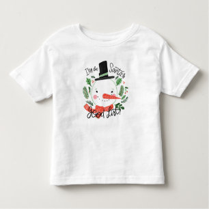 Ik ben op de Goede Lijst Snowman Toddler T-shirt v