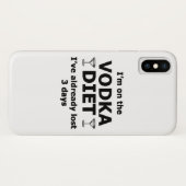 Ik ben op de wodka dieet Case-Mate iPhone case (Achterkant (horizontaal))
