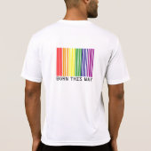 Ik ben op deze manier 2-zijdig geboren t-shirt (Achterkant)