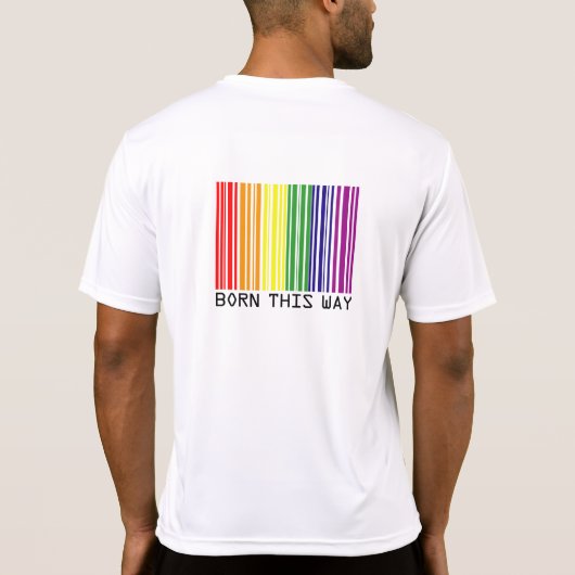 Ik ben op deze manier 2-zijdig geboren t-shirt (Achterkant)