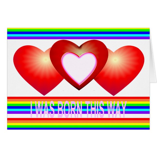 Ik ben op deze manier geboren - kaart (Voorkant Horizontaal)