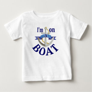 Ik ben op een Boat Funny baby vakantie cruise t-sh