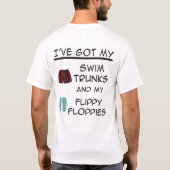 Ik ben op een Boat, White. T-shirt (Achterkant)