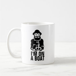Ik ben op een boot koffiemok