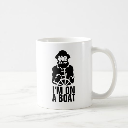 Ik ben op een boot koffiemok (Rechts)