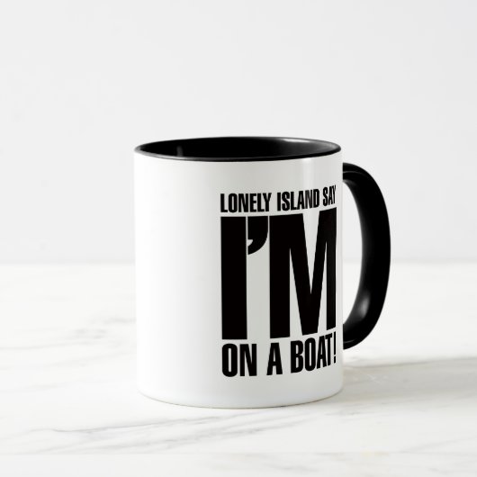 Ik ben op een boot mok (Voorkant rechts)