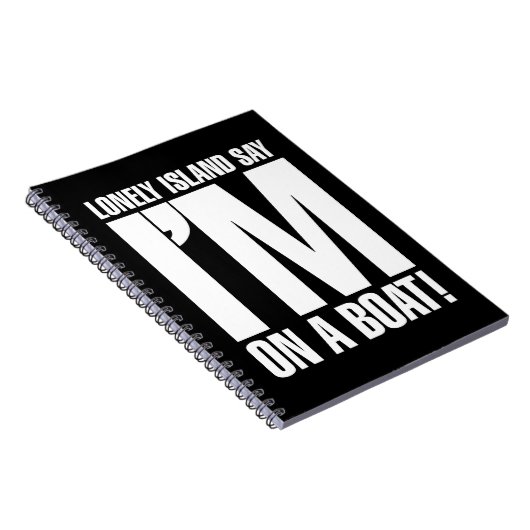 Ik ben op een boot notitieboek (Rechterzijde)