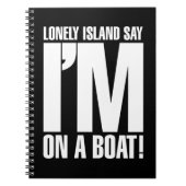 Ik ben op een boot notitieboek (Voorkant)