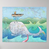 Ik ben op een boot poster (Voorkant)