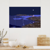 Ik ben op een boot poster (Keuken)