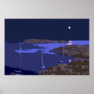 Ik ben op een boot poster