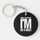 Ik ben op een boot sleutelhanger (Voorkant)