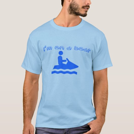 Ik ben op een boot t-shirt (Voorkant)