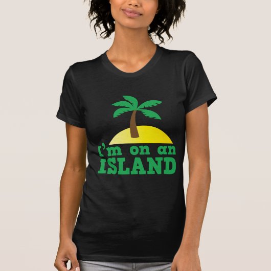 Ik ben op een eiland t-shirt (Voorkant)