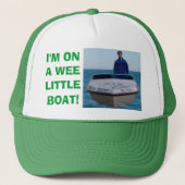 Ik ben op een kleine boot trucker pet (Voorkant)