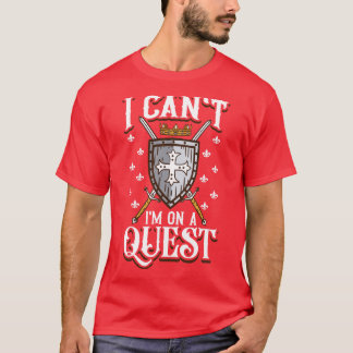 Ik ben op een side quest Live Action Role Playing T-shirt