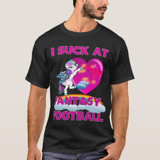 Ik ben op Fantasy Football Unicorn gesteente T-shirt