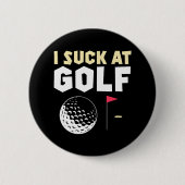 Ik ben op Golf Funny Golf getikt Ronde Button 5,7 Cm (Voorkant)