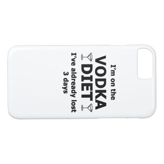 Ik ben op het Wodka Diet Case-Mate iPhone Case (Achterkant (Horizontaal))