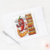Ik ben op hete saus tijd Grappige sticker | Pittig (Envelop)