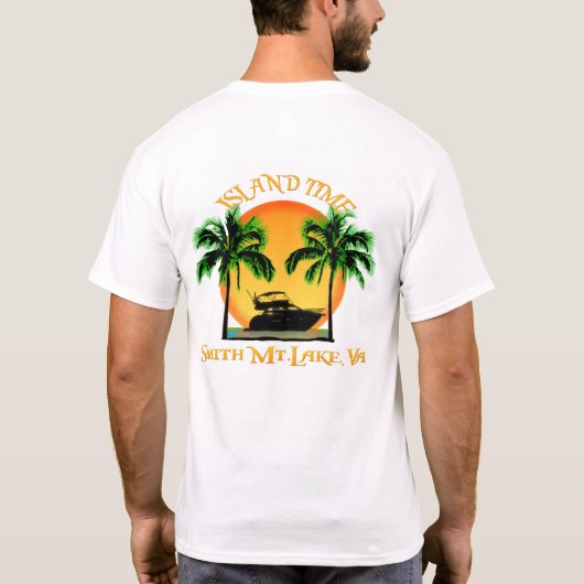 Ik ben op Island Time 3 T-shirt (Achterkant)