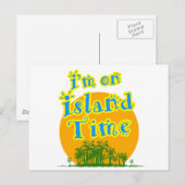 Ik ben op Island Time Briefkaart (Voorkant / Achterkant)