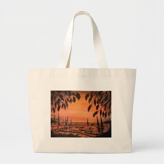 Ik ben op Island Time Grote Tote Bag (Voorkant)