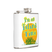 Ik ben op Island Time Heupfles (Rechts)