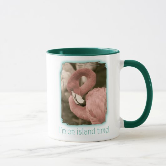 Ik ben op Island Time Mok (Rechts)