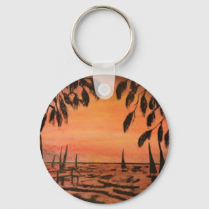 Ik ben op Island Time Sleutelhanger