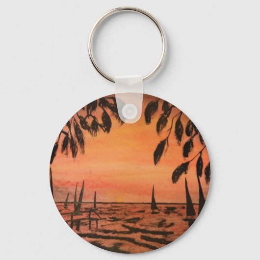 Ik ben op Island Time Sleutelhanger (Voorkant)