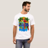 Ik ben op Island Time Tropical Beach T-shirt (Voorkant volledig)