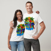 Ik ben op Island Time Tropical Beach T-shirt (Unisex)