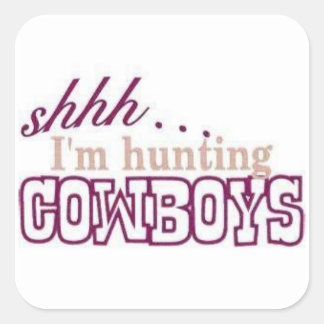 Ik ben op jacht op Cowboys Sticker