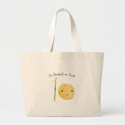 Ik ben op je gehakt! grote tote bag (Voorkant)
