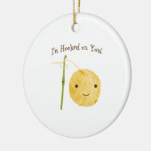 Ik ben op je gehakt! keramisch ornament (Links)