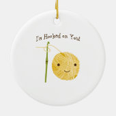 Ik ben op je gehakt! keramisch ornament (Achterkant)