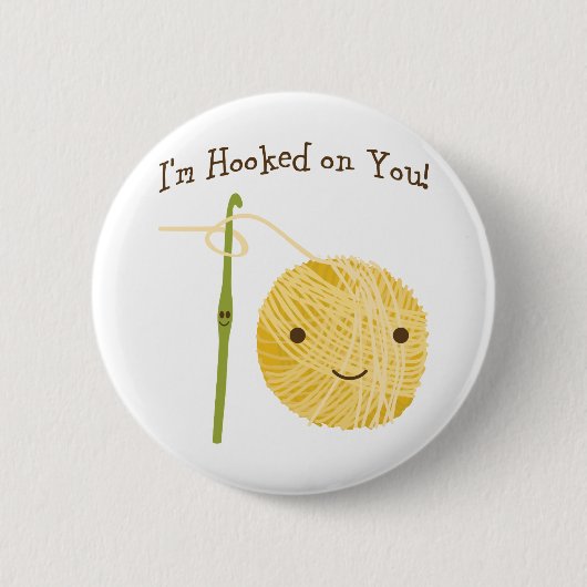 Ik ben op je gehakt! ronde button 5,7 cm (Voorkant)