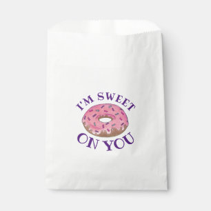 Ik ben op je roze Donut Doughnut Foodie Love. Bedankzakje