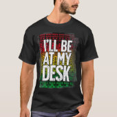 Ik ben op mijn bureau Funny Studio Engineer Gift S T-shirt (Voorkant)