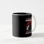 Ik ben op mijn tweede Guardian Angel... mijn eerst Tweekleurige Koffiemok (Voorkant rechts)