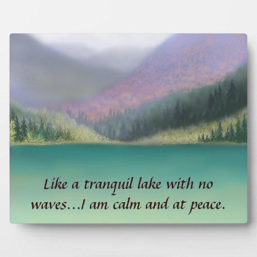 Ik ben op Peace Plaque Fotoplaat (Voorkant)