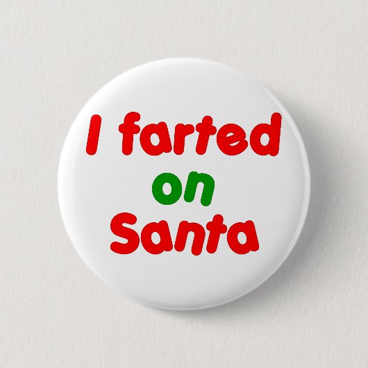 Ik ben op Santa gevlucht Ronde Button 5,7 Cm (Voorkant)