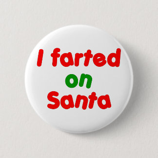 Ik ben op Santa gevlucht Ronde Button 5,7 Cm