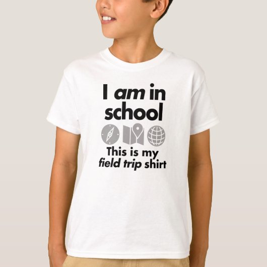 Ik ben op school t-shirt (Voorkant)